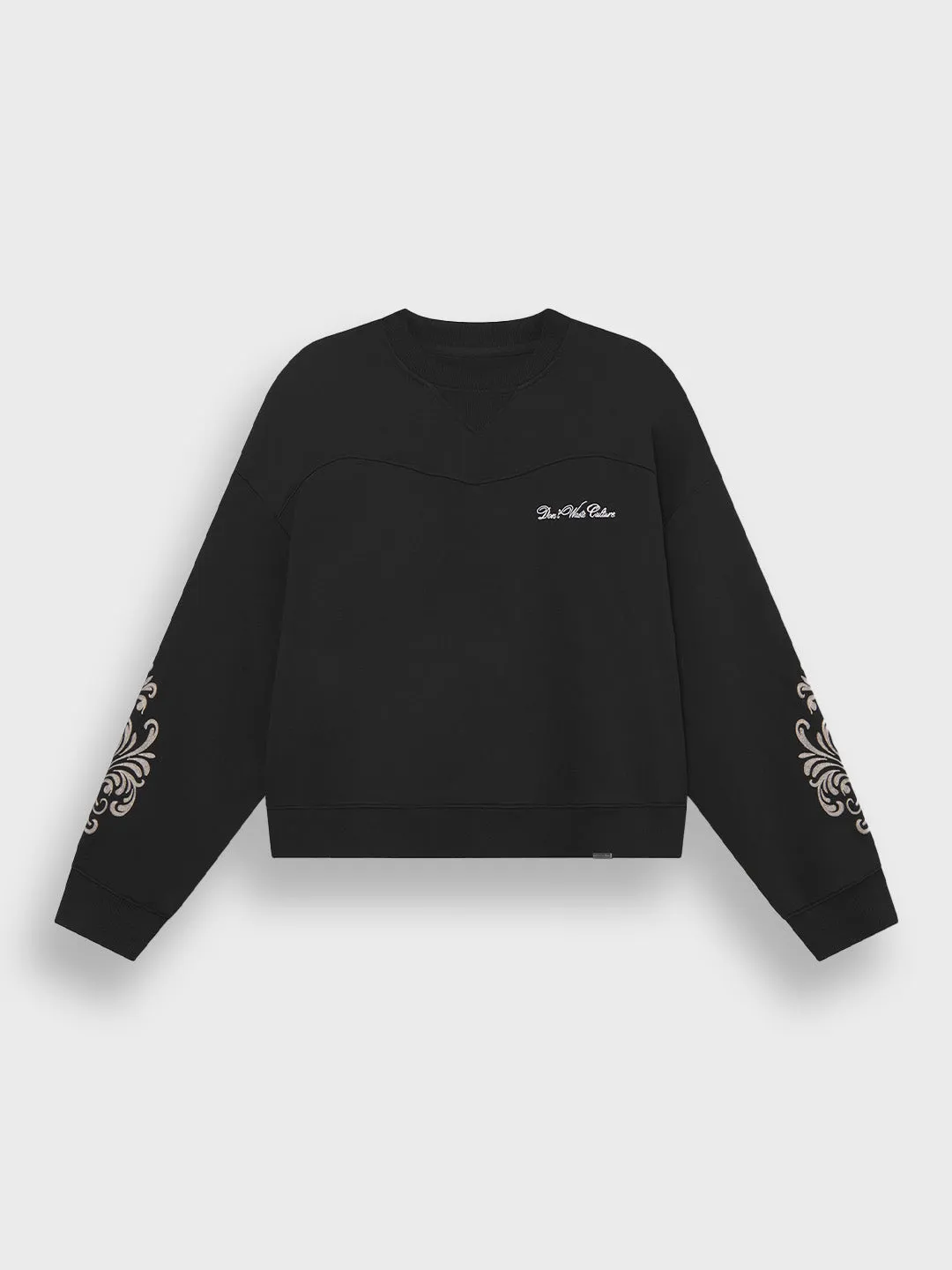 Don't Waste Culture Gravien Crewneck Sweatshirt | Black