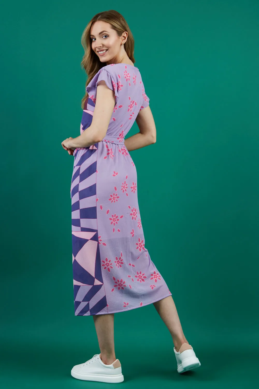 Dreamer Lady Print Midi Dress