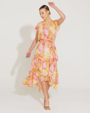 Earthly Paradise Frill Short Sleeve Midi Dress