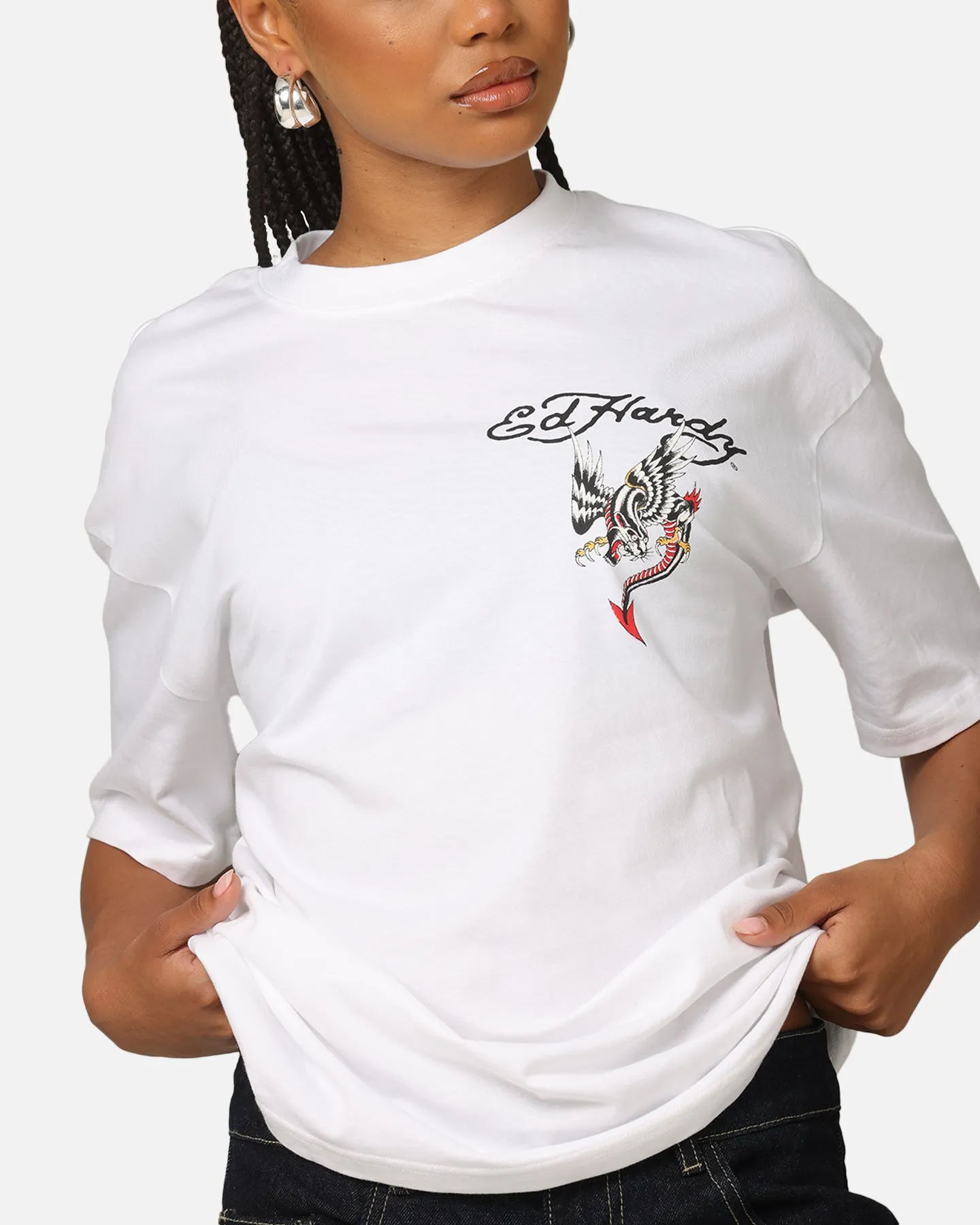 Ed Hardy By Loiter Serpent T-Shirt White