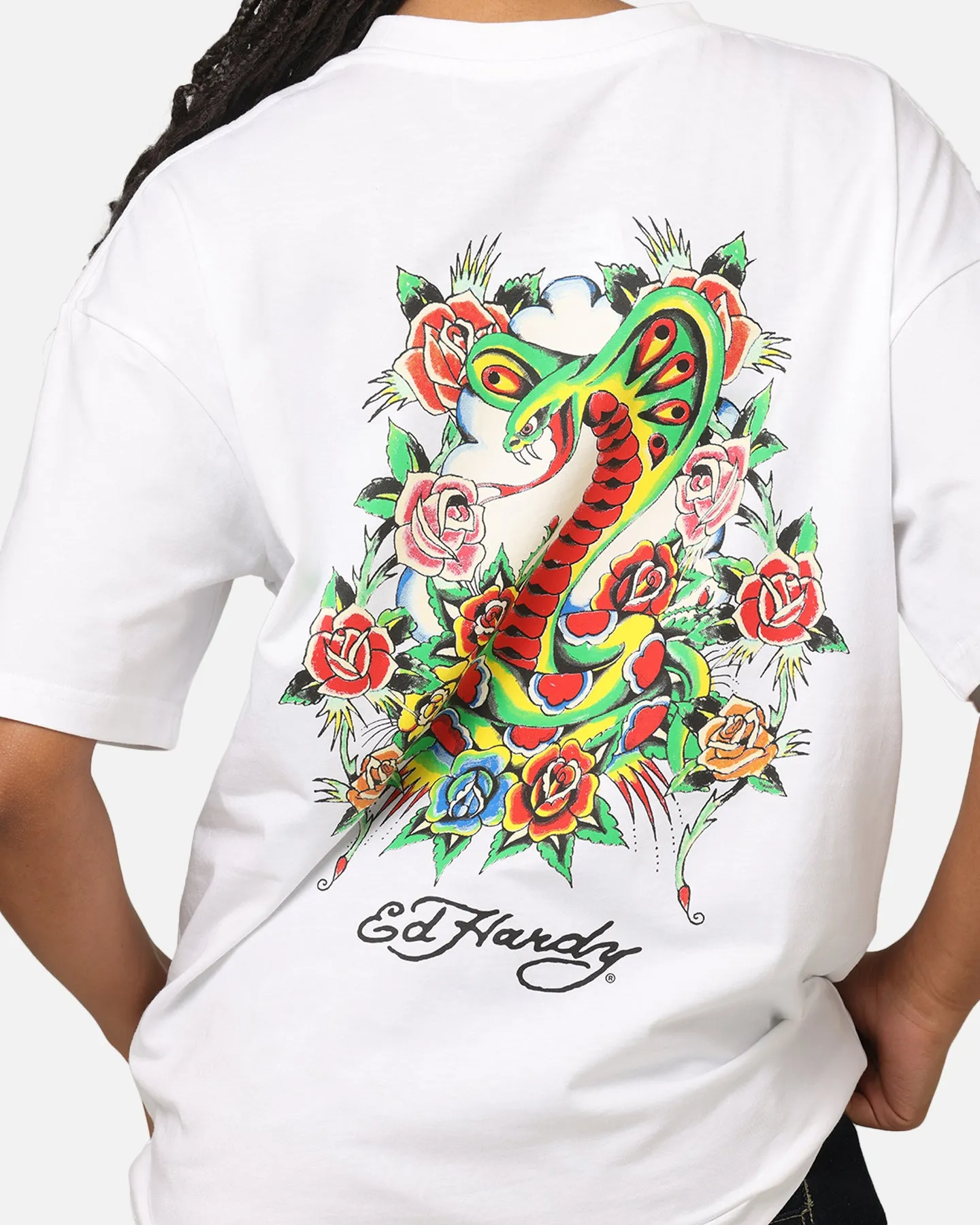 Ed Hardy By Loiter Serpent T-Shirt White