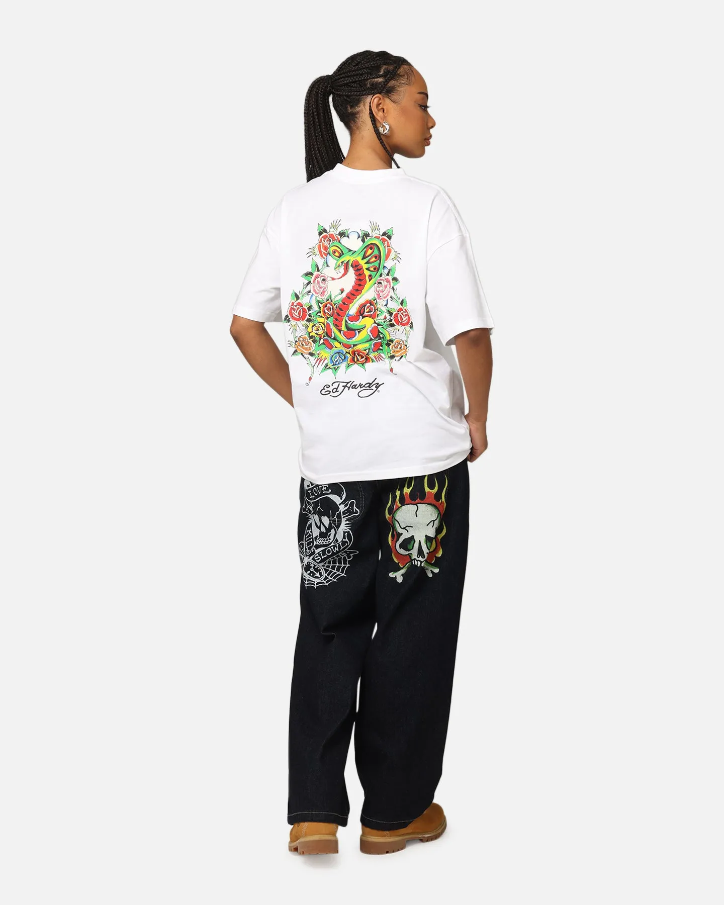 Ed Hardy By Loiter Serpent T-Shirt White
