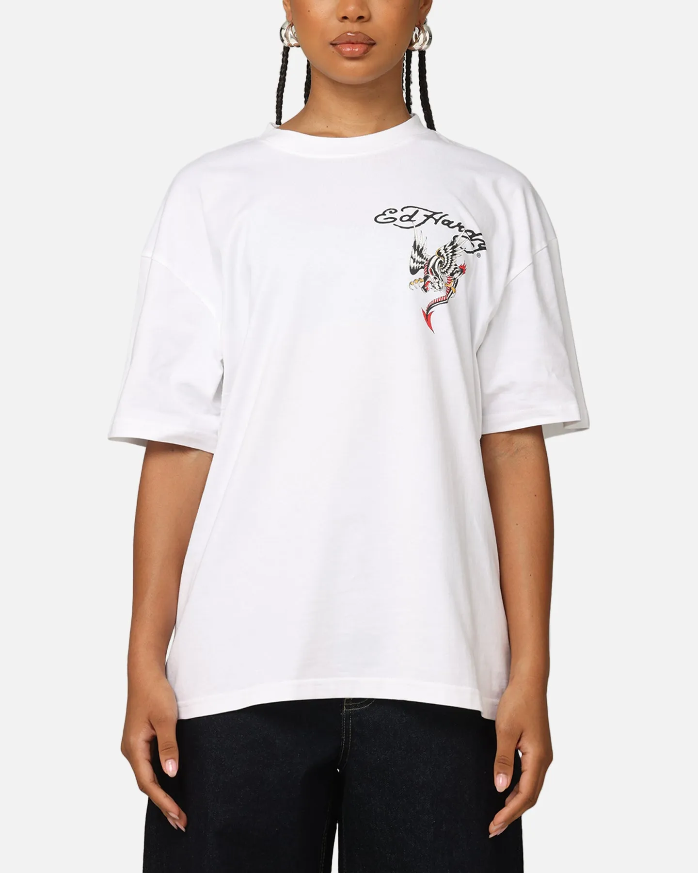 Ed Hardy By Loiter Serpent T-Shirt White
