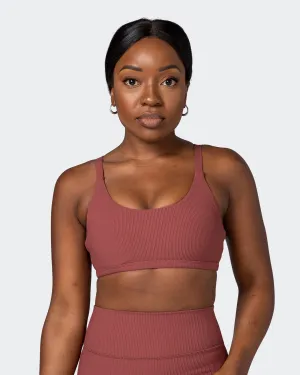 Effortless Rib Bralette - Maple