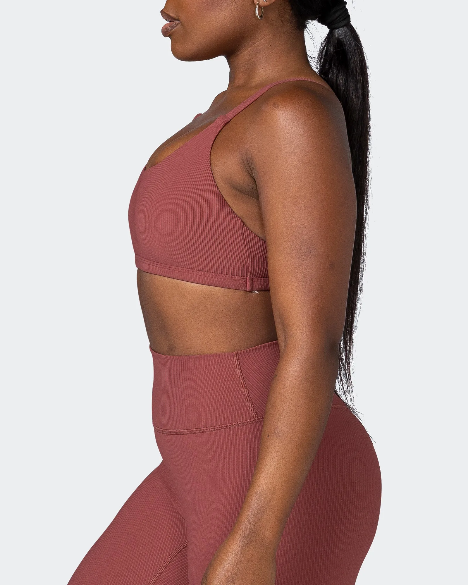 Effortless Rib Bralette - Maple