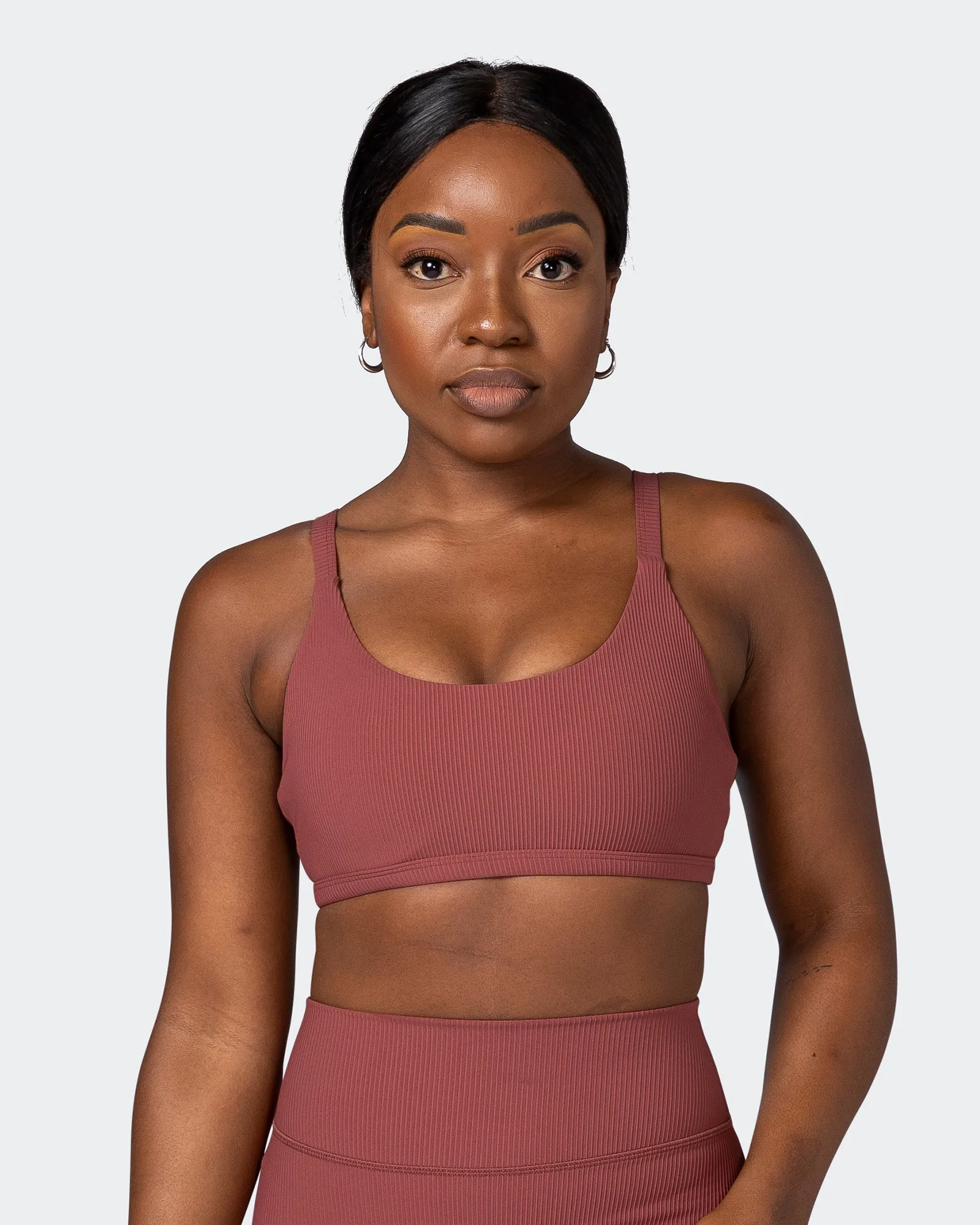 Effortless Rib Bralette - Maple