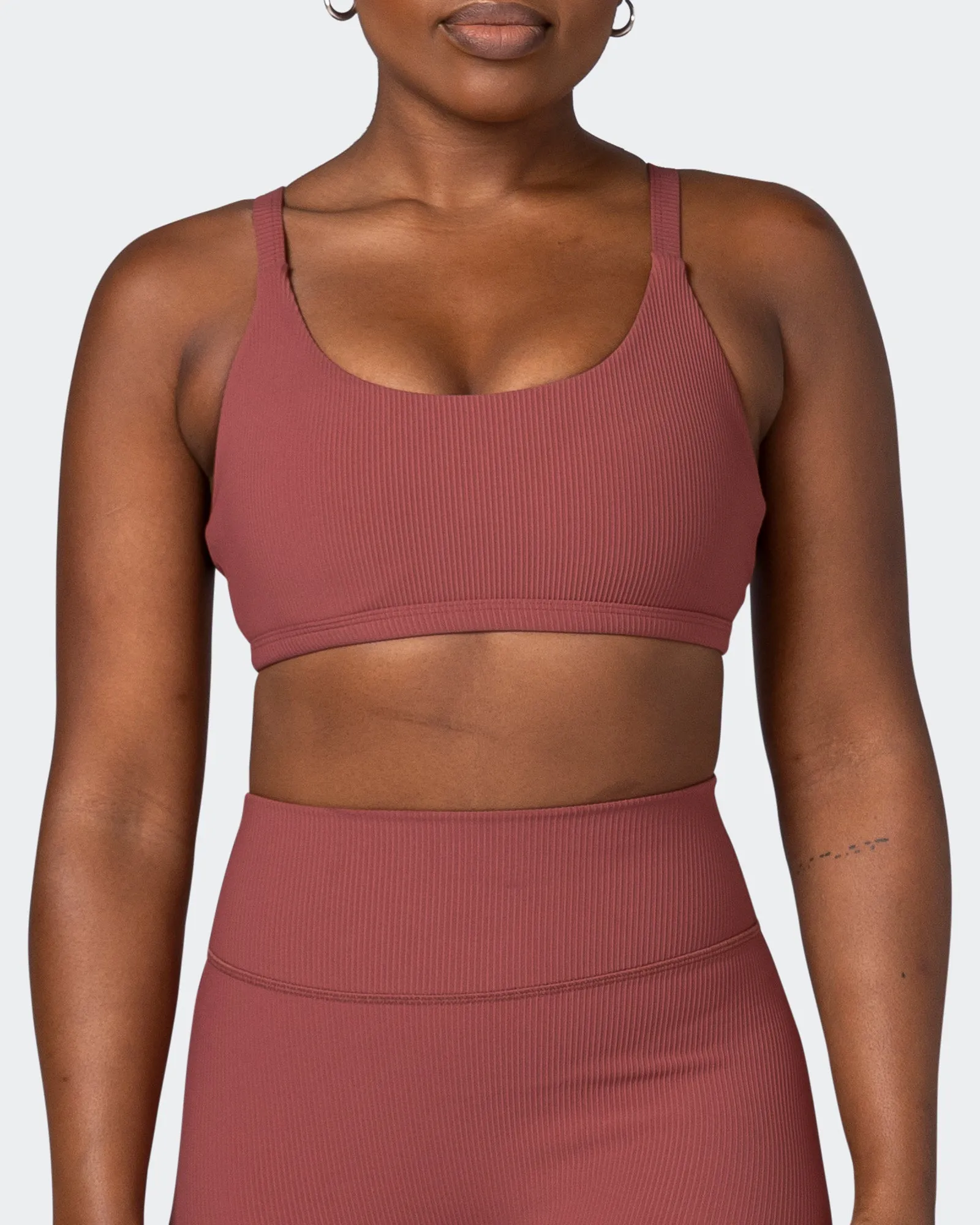 Effortless Rib Bralette - Maple