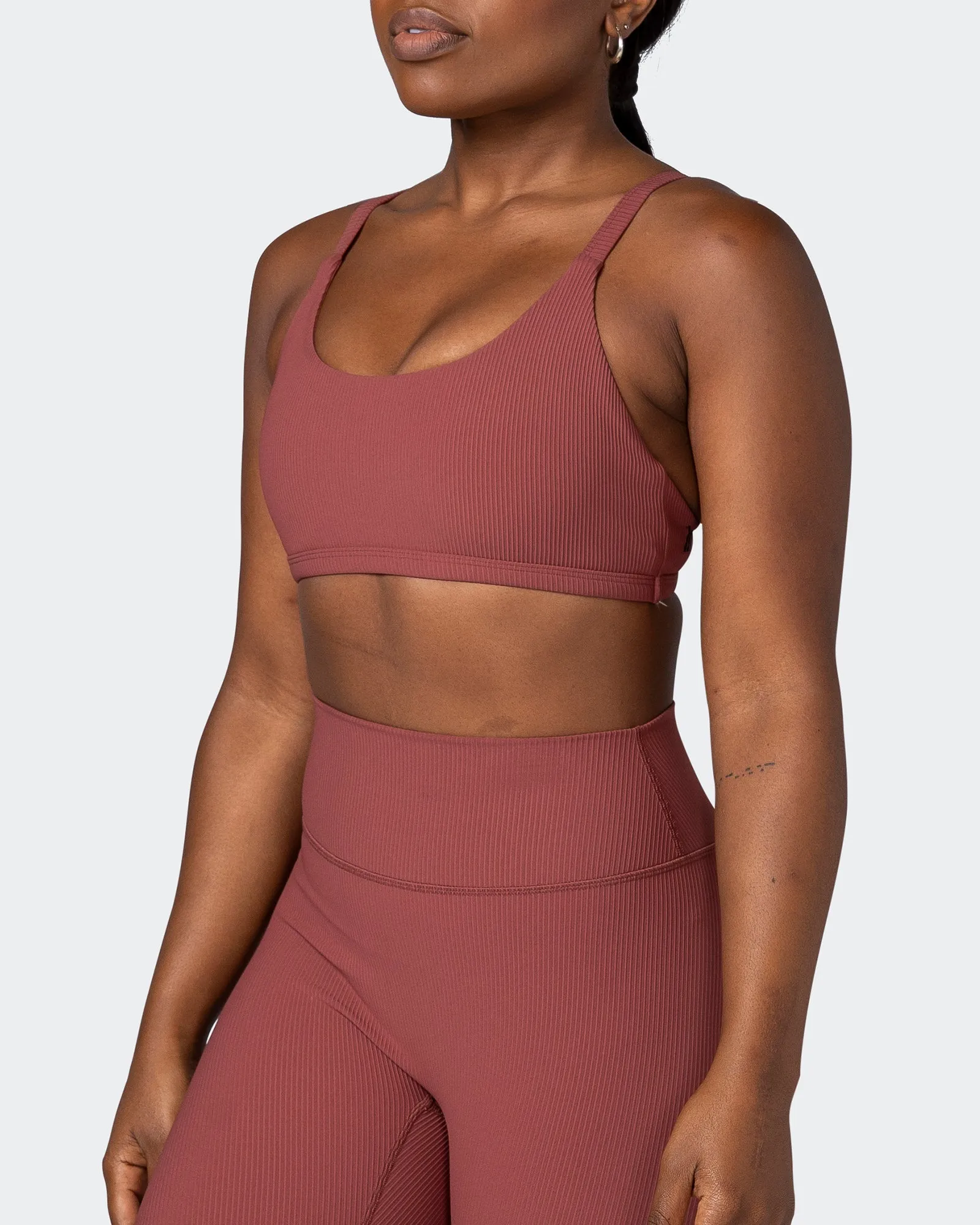 Effortless Rib Bralette - Maple