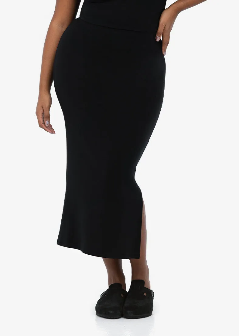 Effortless Tube Skirt Black