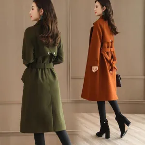 Elegant Fashion Trend Women's Jacket Winter Temperament Queen Imitation Mink Velvet Thick Warm Women's Trench Coat