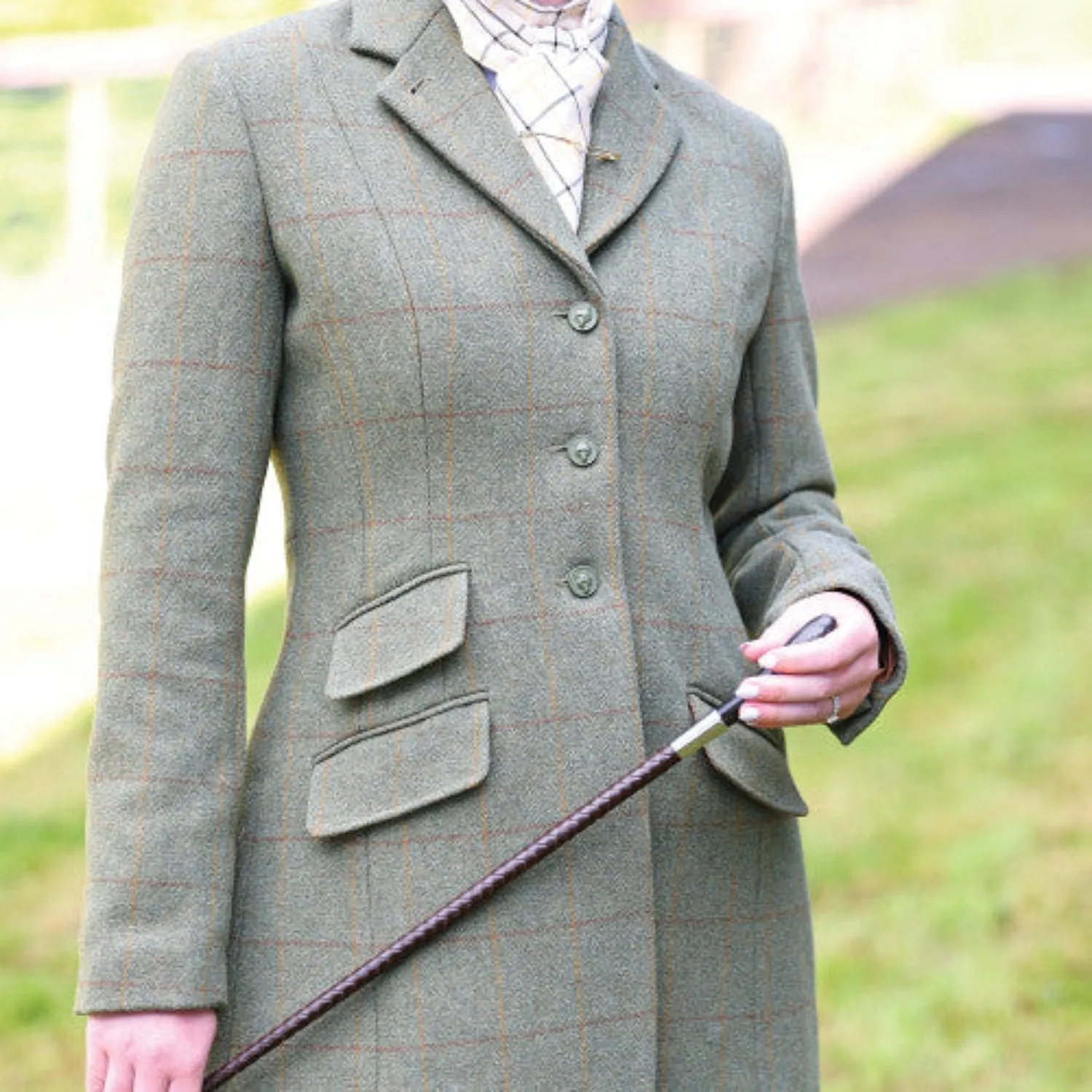 Equetech Ladies Claydon Beaufort Tweed Riding Jacket
