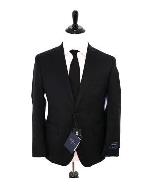 ERMENEGILDO ZEGNA - By SAKS FIFTH AVENUE SILK BLEND "Classic" Black Suit - 42L