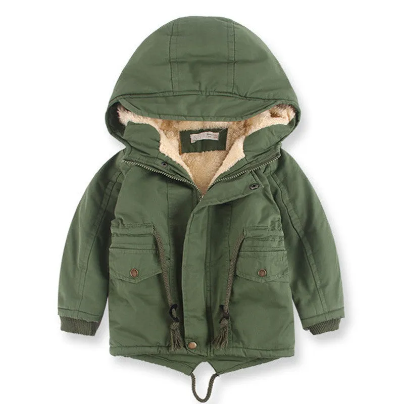 European Style winter boy coat children's clothing warm trench thickening kids coat jacket