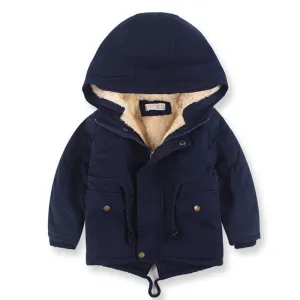 European Style winter boy coat children's clothing warm trench thickening kids coat jacket