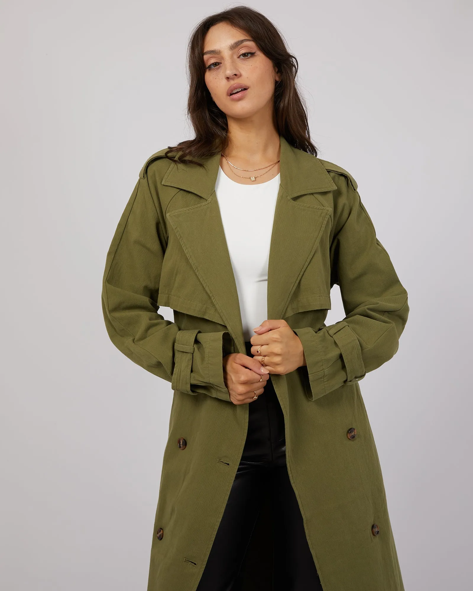 Eve Trench Coat Khaki