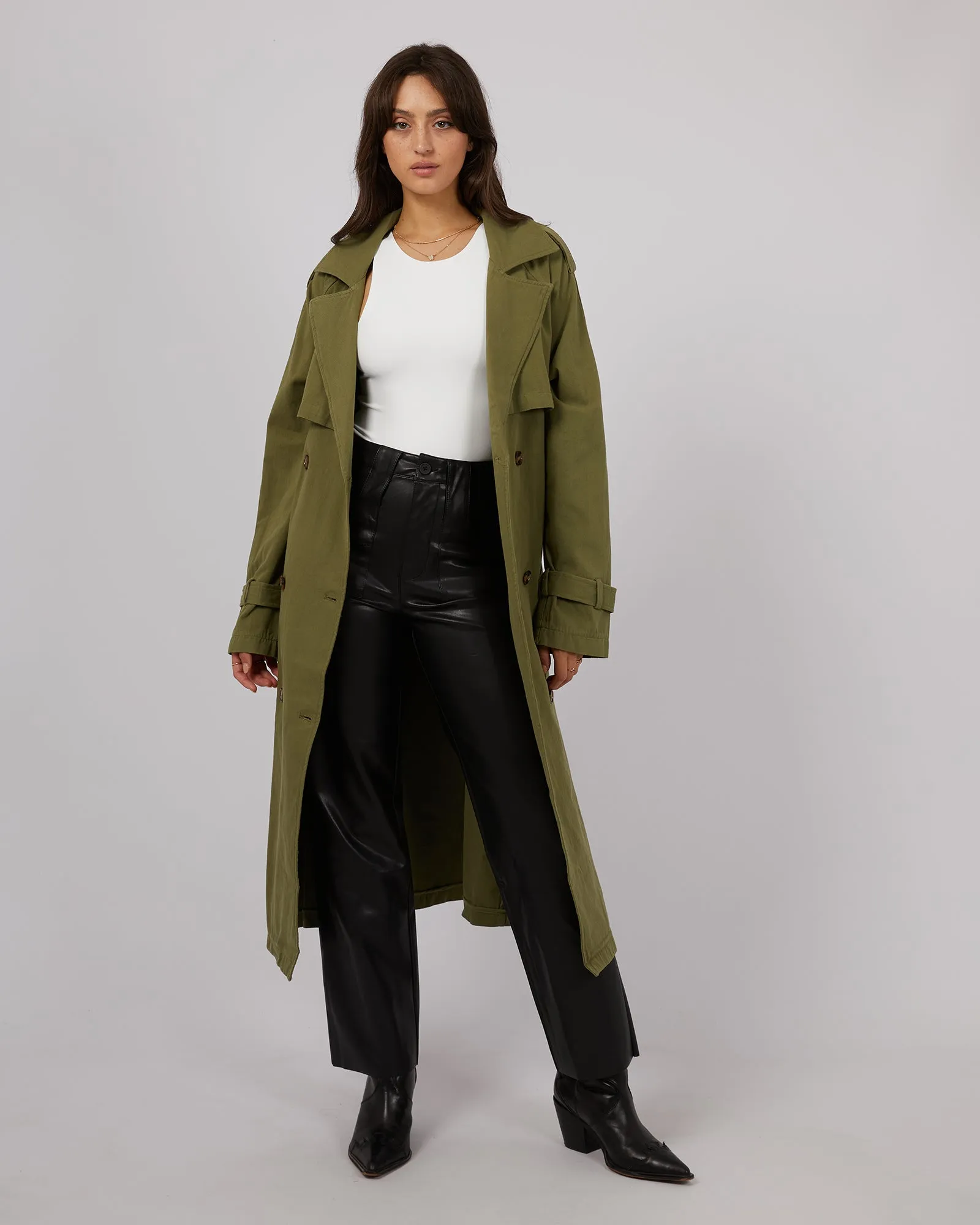 Eve Trench Coat Khaki