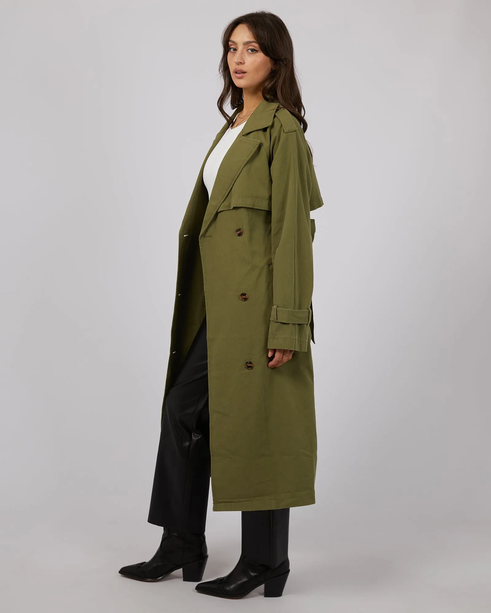 Eve Trench Coat Khaki
