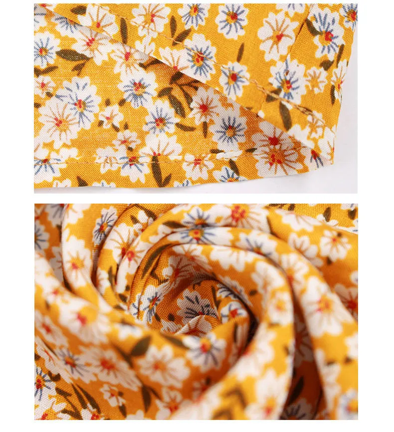 Fashion Women's Autumn and Winter Floral Square Collar Dress
