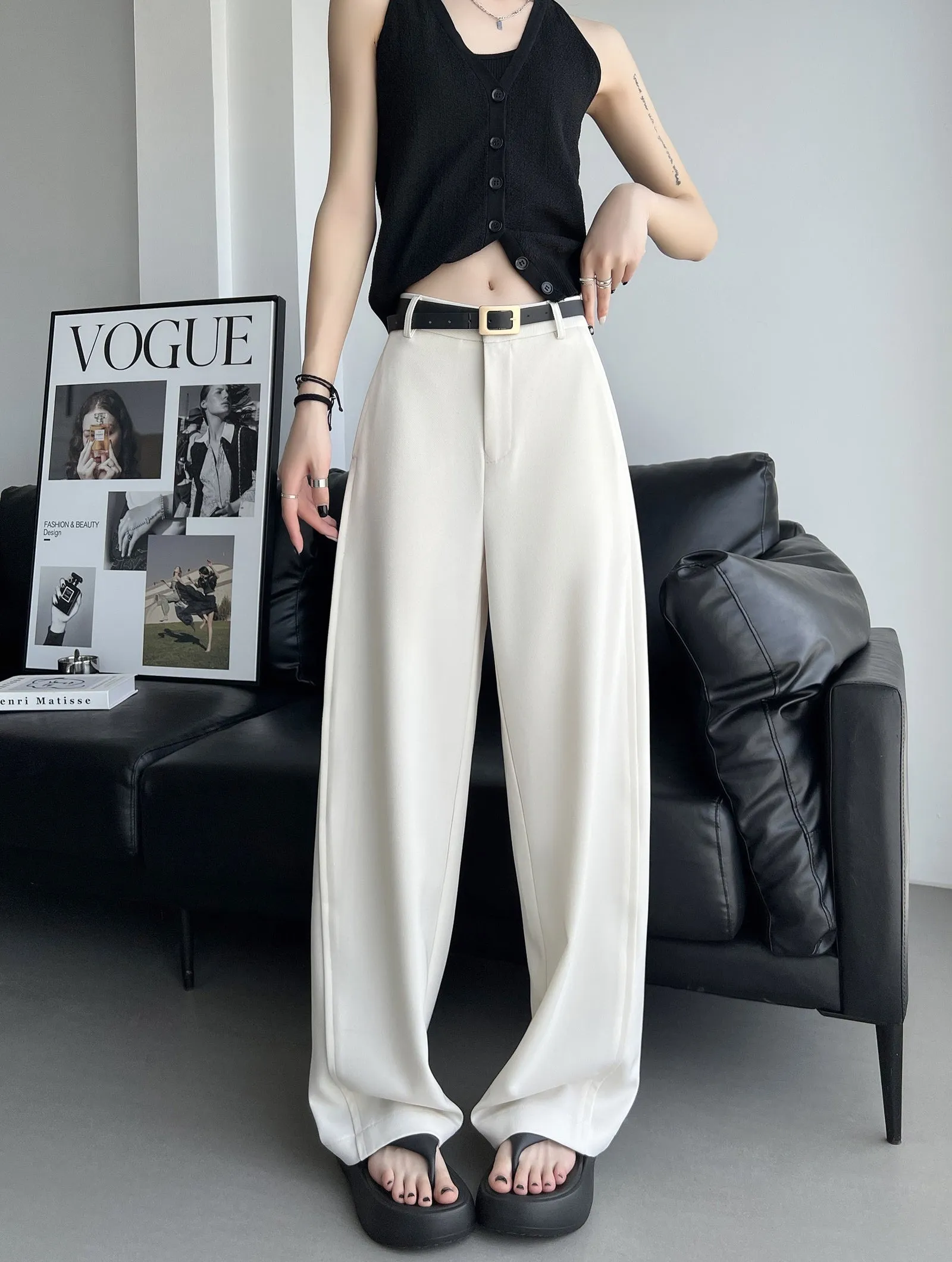 Fashionable and Breezy Casual Women's Straight Leg Pants for Everyday Wear
