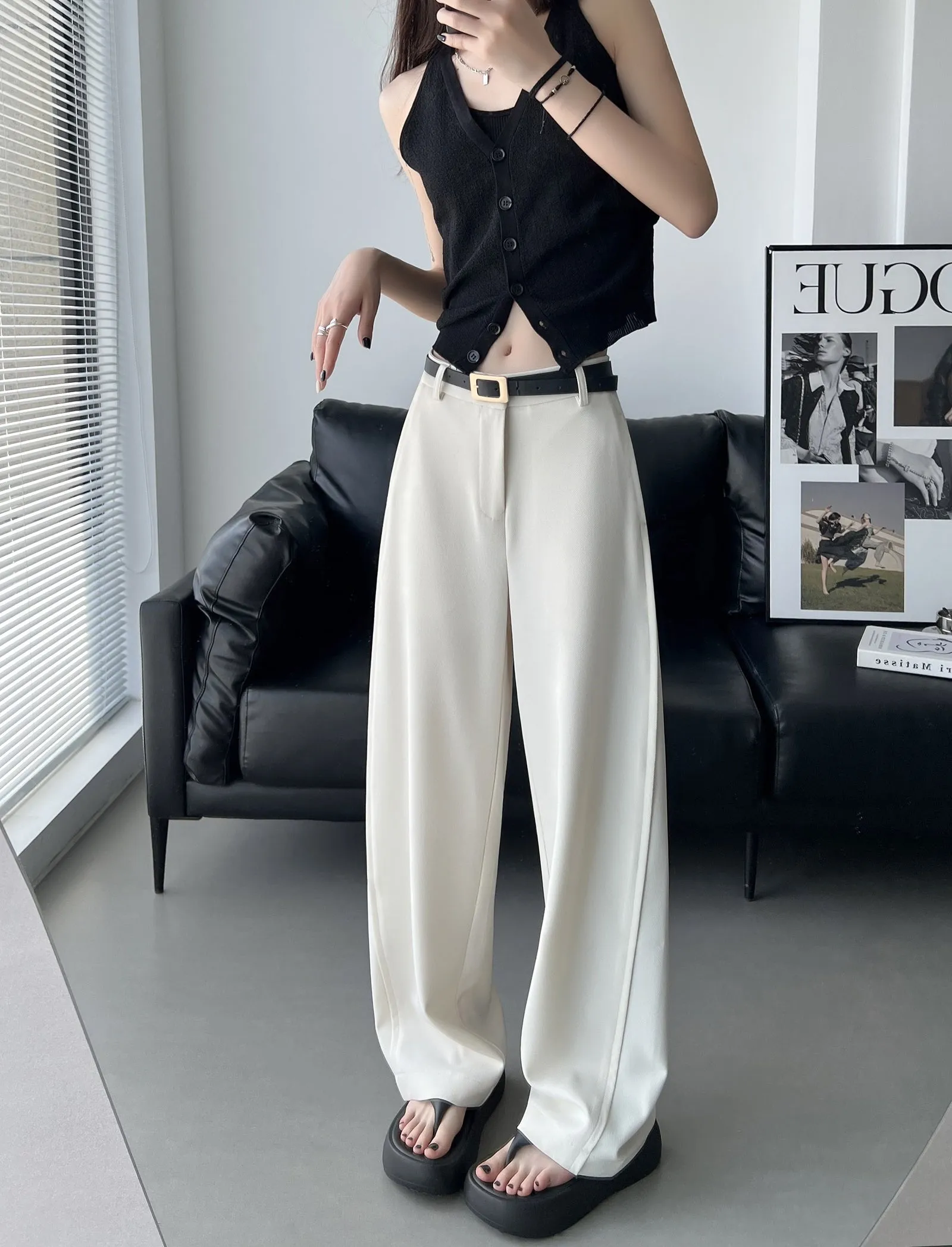 Fashionable and Breezy Casual Women's Straight Leg Pants for Everyday Wear