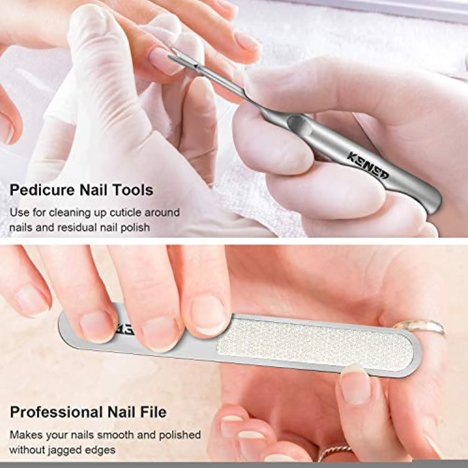 Finger Nail Clip Set [4 Piece] - Toenail Clippers for Thick Nails, Heavy Duty Toenail Clippers for Thick Toenails - Fingernail Clippers Set, Nail Clippers for Men, Women, and Seniors - Silver