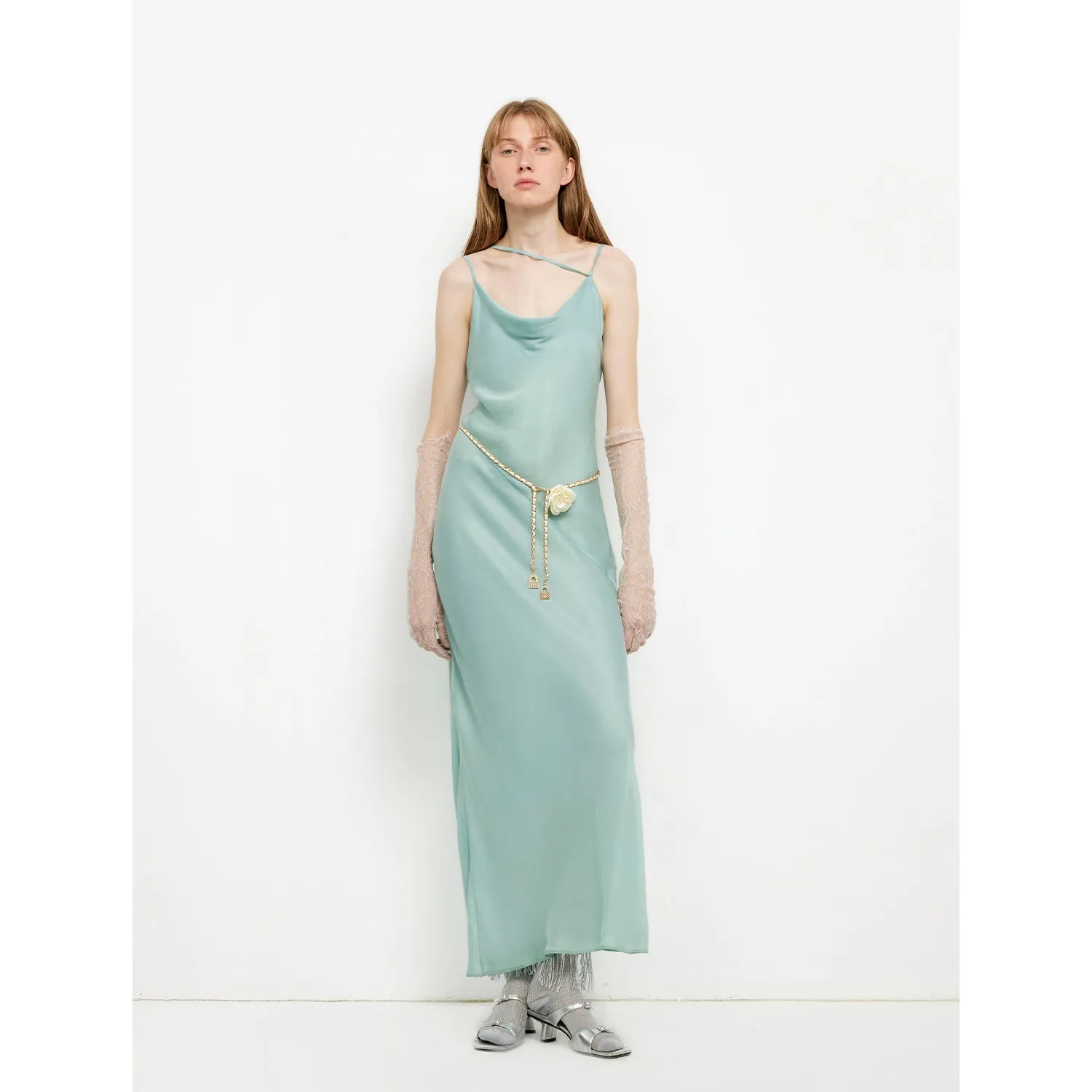 Fishtail Slip Dress