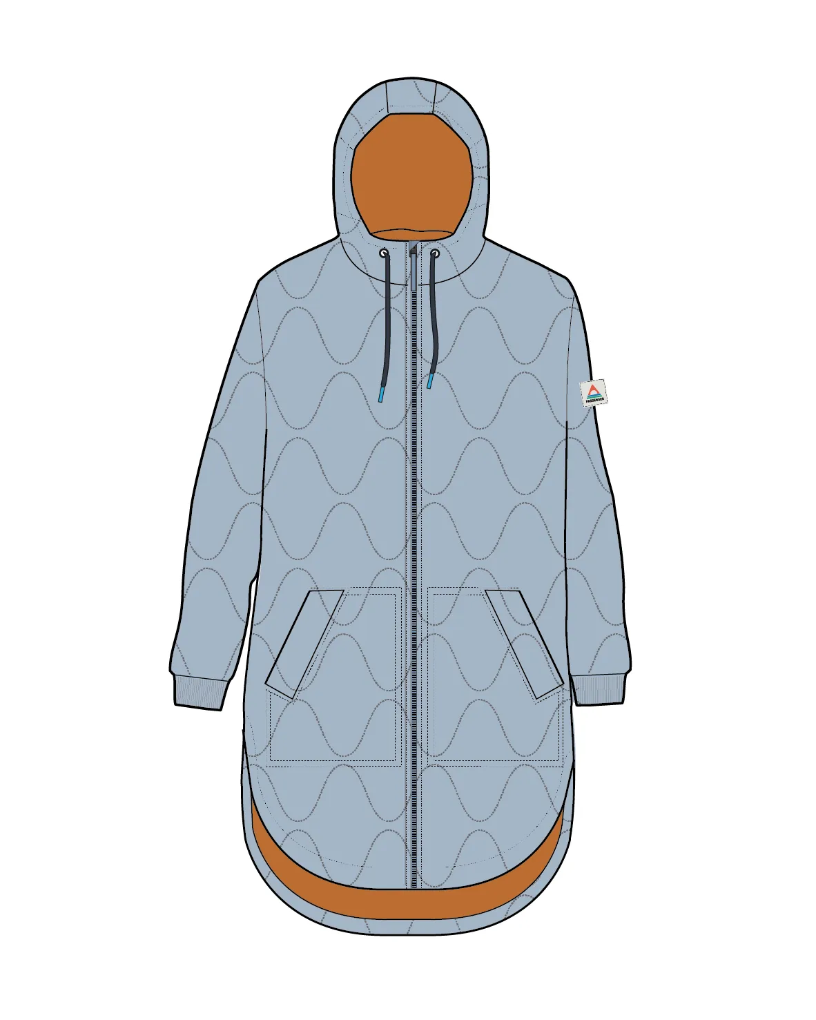 Flora 2.0 Long Recycled Insulated Parka - Faded Denim
