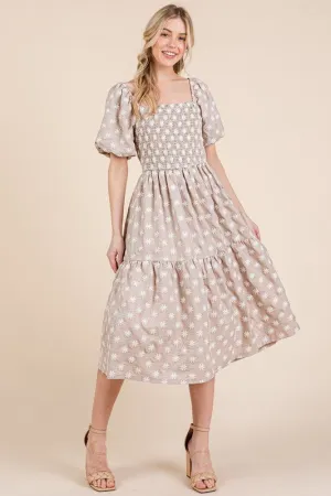 Floral Embroidered Midi Dress: Romantic Style for Summer 2025