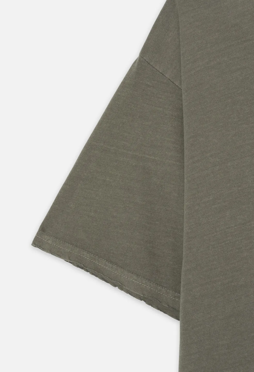 Folsom Cropped Tee / Vintage Army