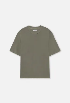 Folsom Cropped Tee / Vintage Army