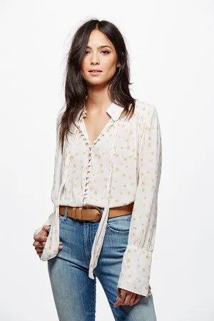 Free People Modern Muse Blouse | Ivory Combo