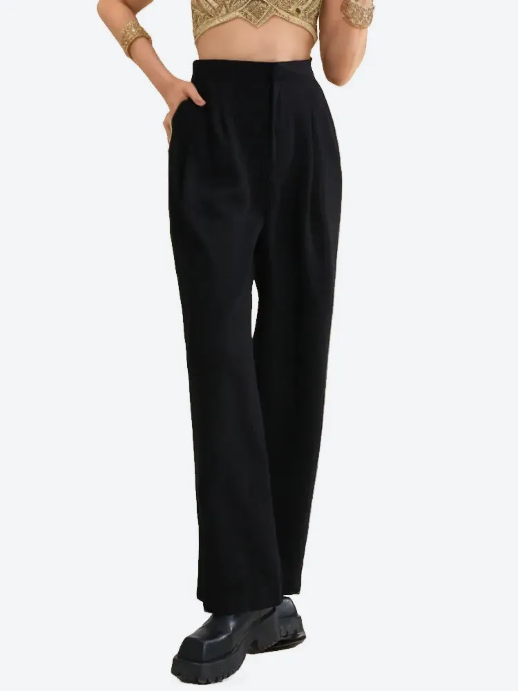 Free Shipping High Waist Slim Wide Leg Long Pants