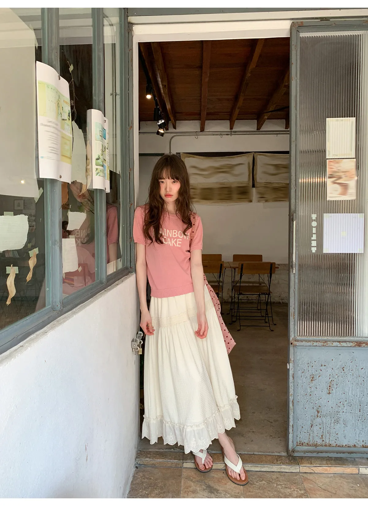 French lace A-line dress