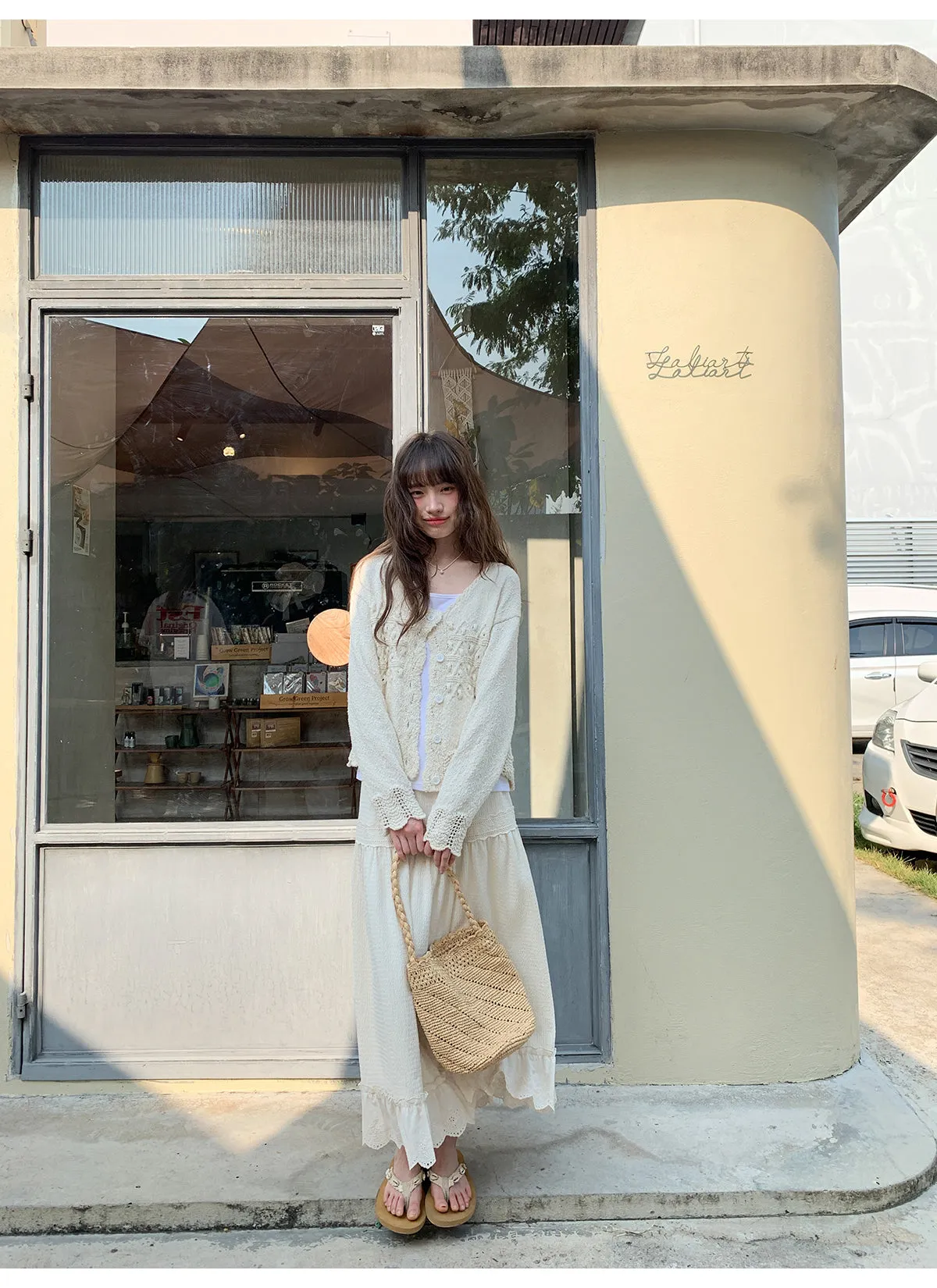 French lace A-line dress