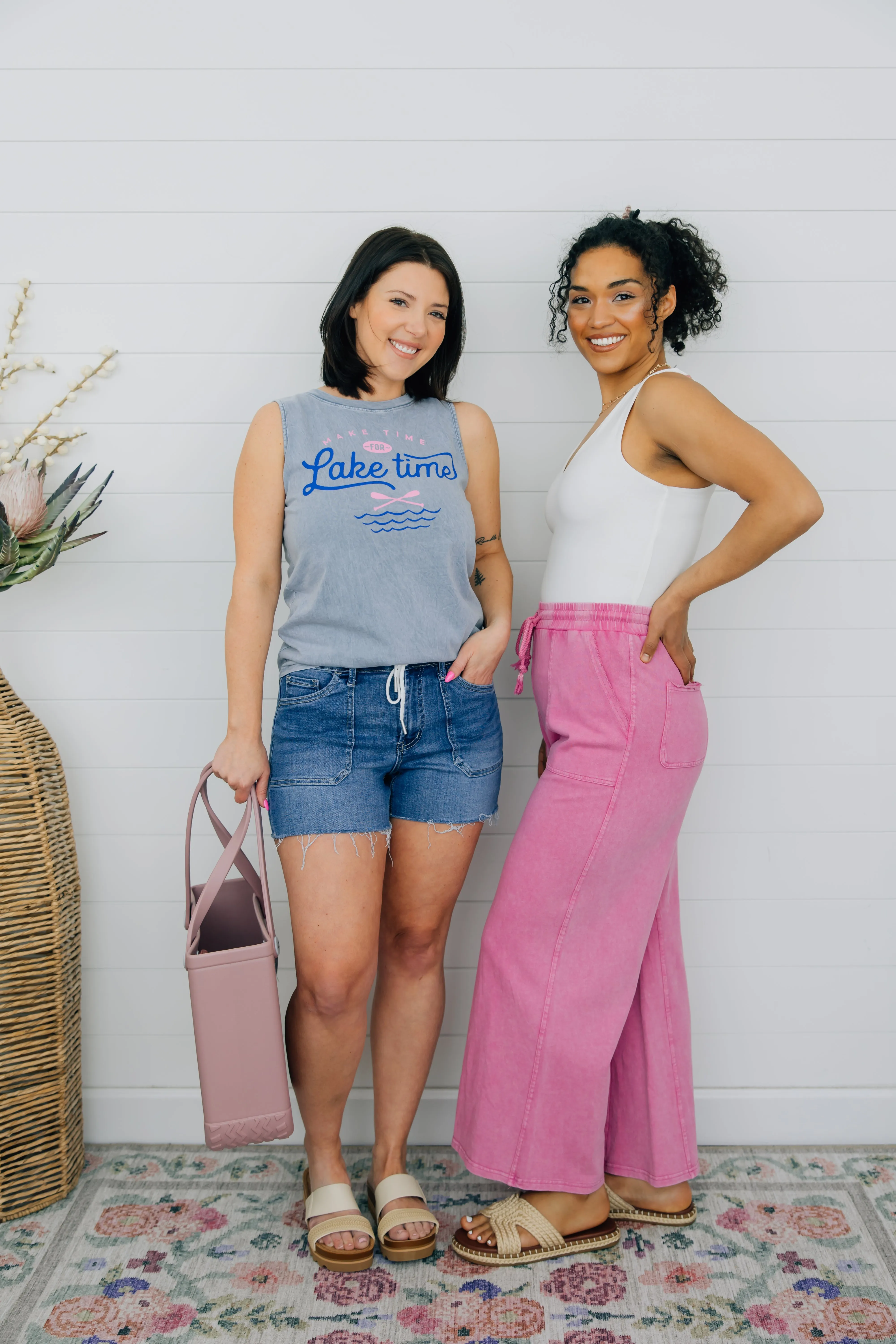 French Terry Wide Leg Pants