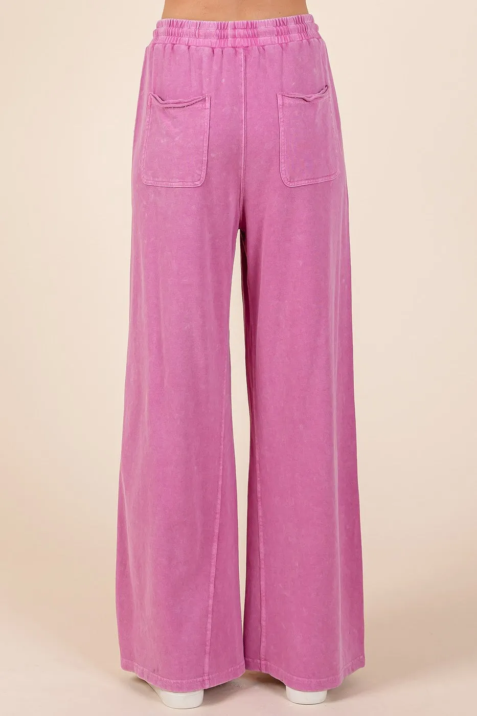 French Terry Wide Leg Pants