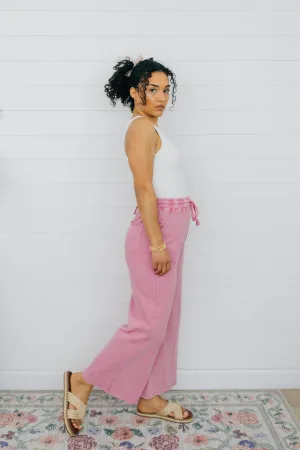 French Terry Wide Leg Pants