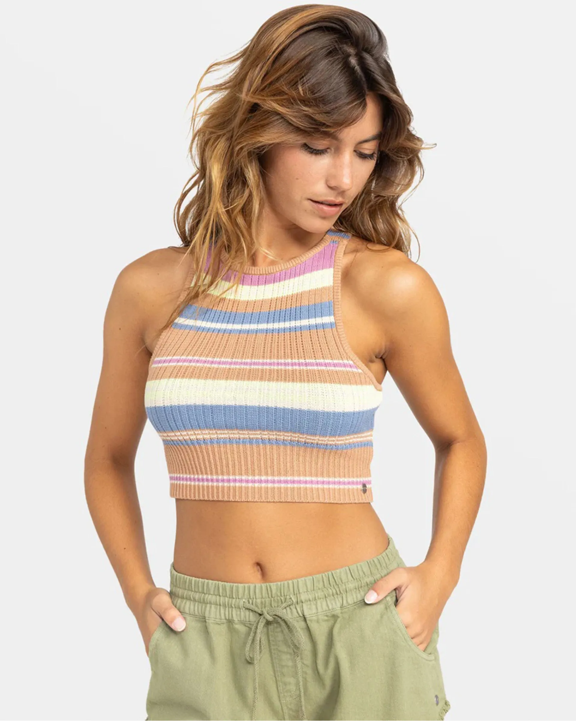 Fresh Moon Cropped Sweater Top (Past Season)