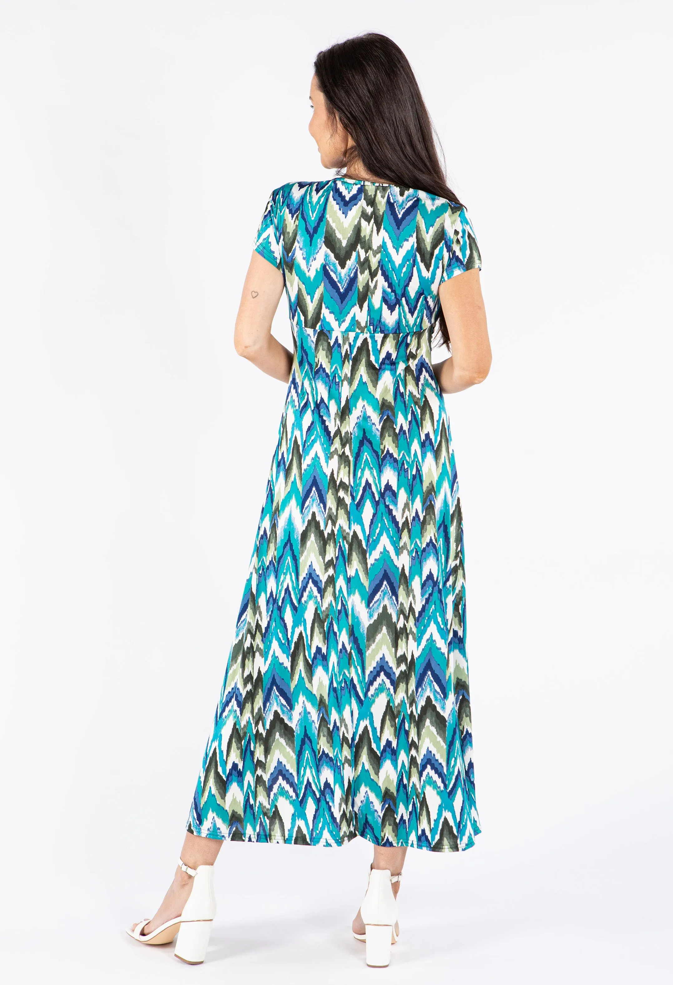 Front Knot V-Neck Dress