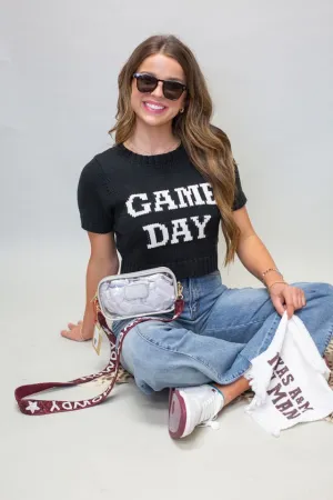 G6487 Black/Cream Game Day Top