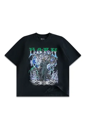 GENESIS RISING T-SHIRT - WASHED BLACK