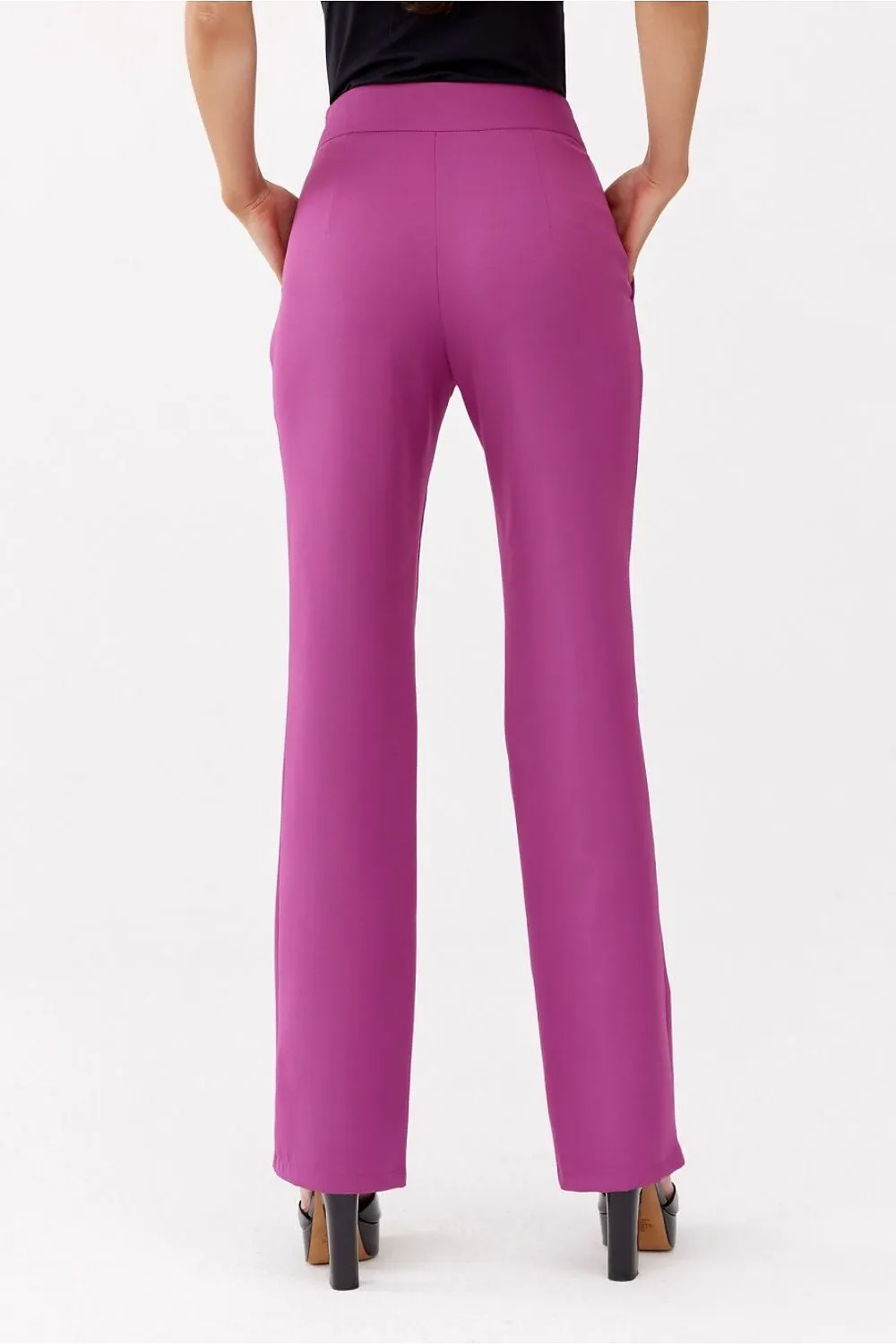 Gently Widening Straight Leg Trousers
