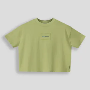 Girls Boxy Tee _ 154825 _ Green