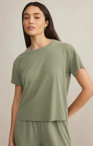 Go To Washed Tee-Avocado