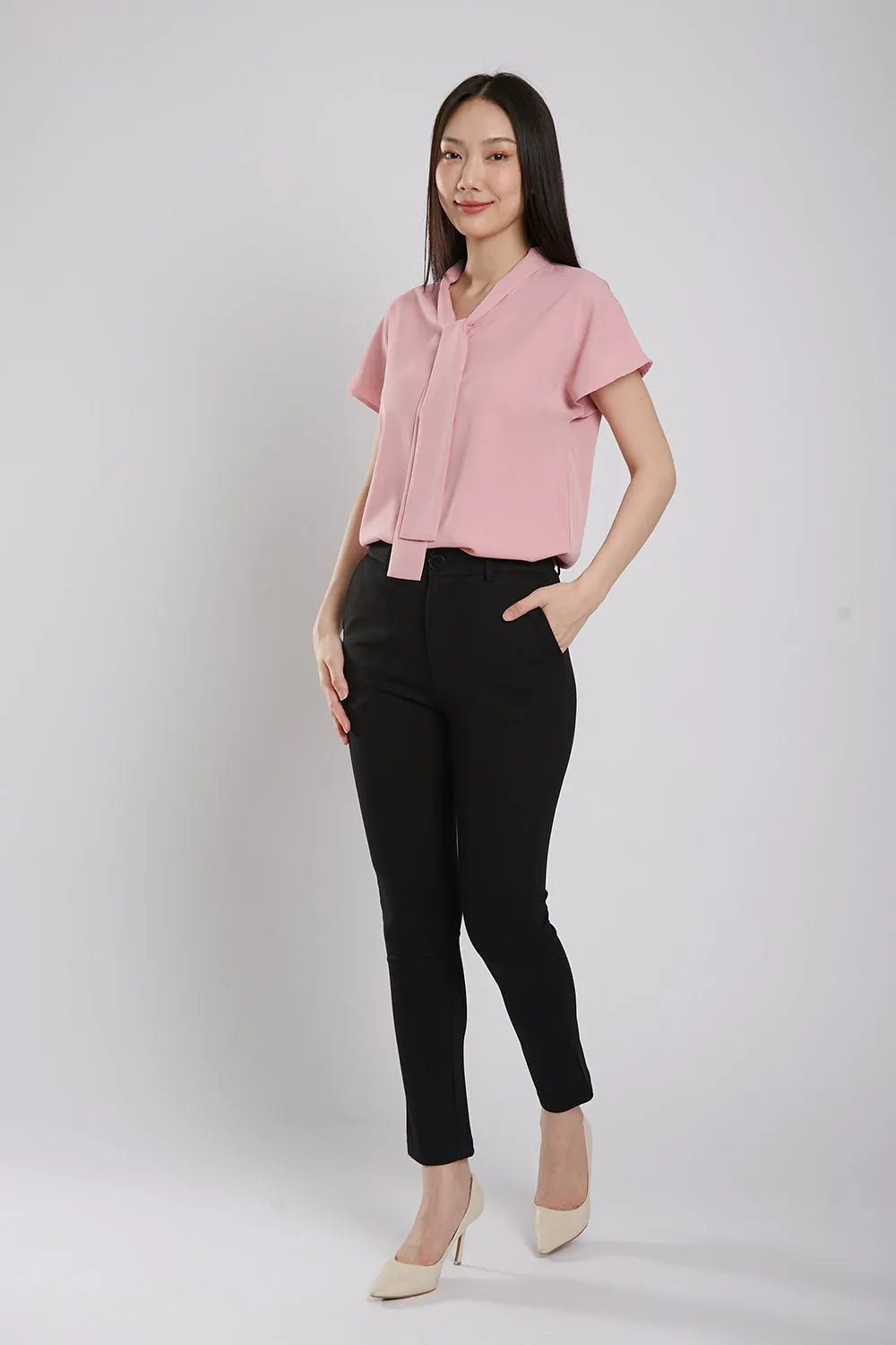 Graciela Blouse in Dust Pink