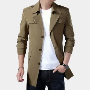 Gregorio - elegant classic trench coat for the modern man