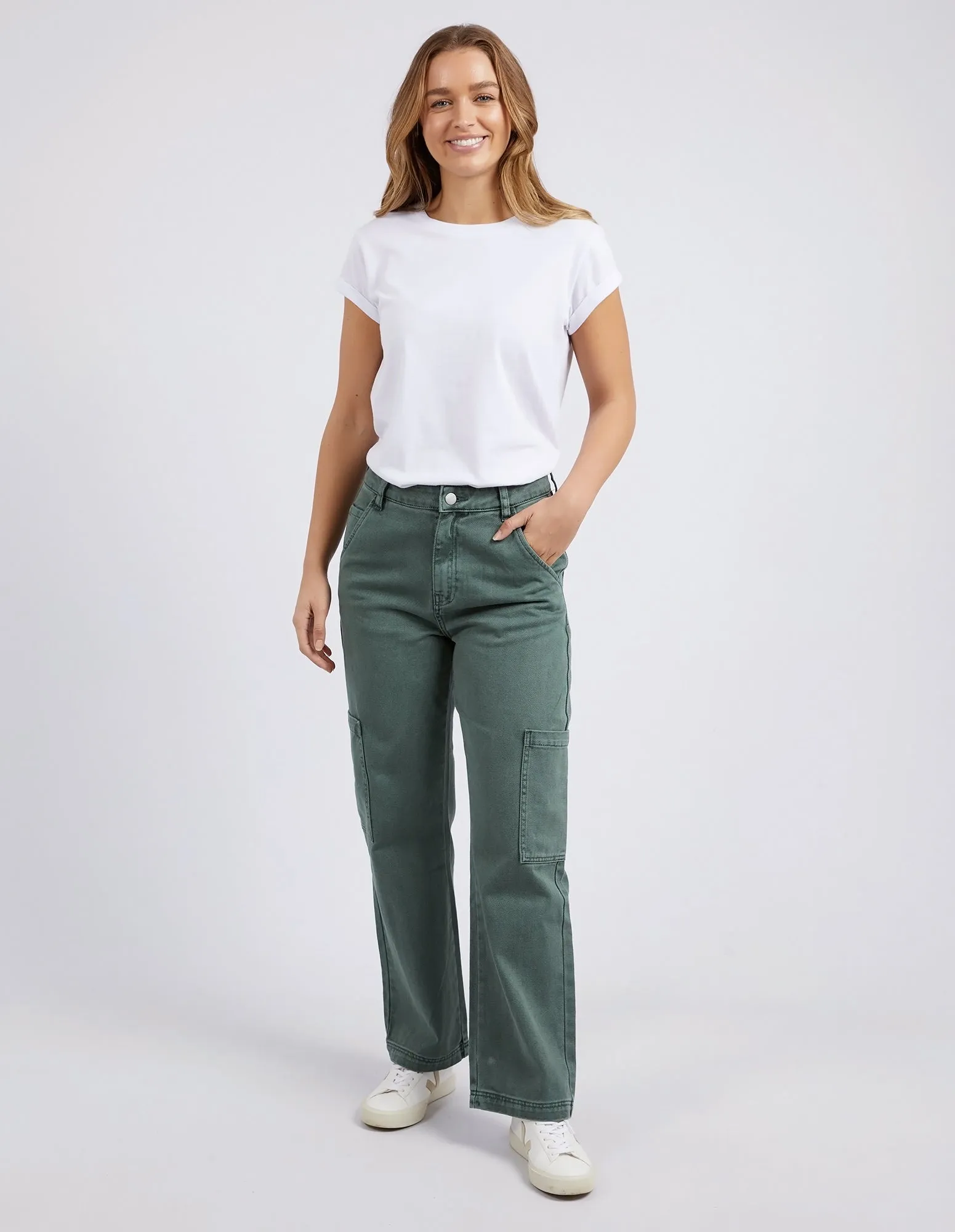 GRETA CARGO JEAN || KHAKI