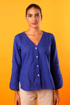 Handwoven Iris Top