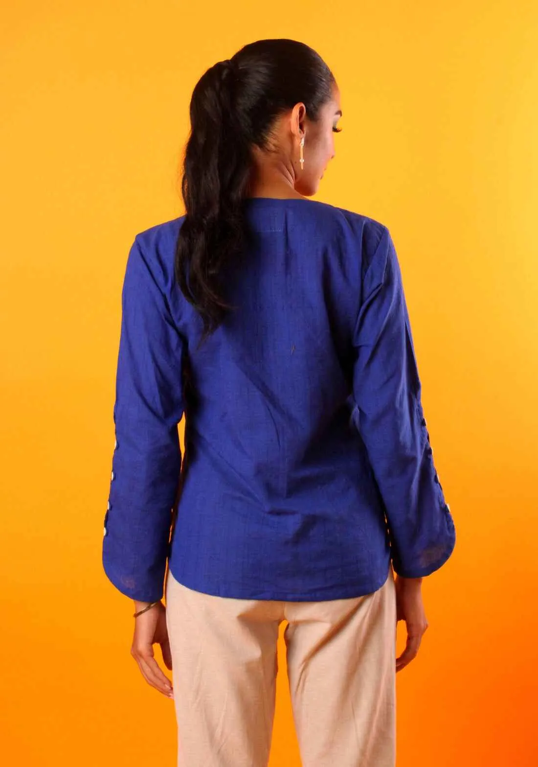 Handwoven Iris Top