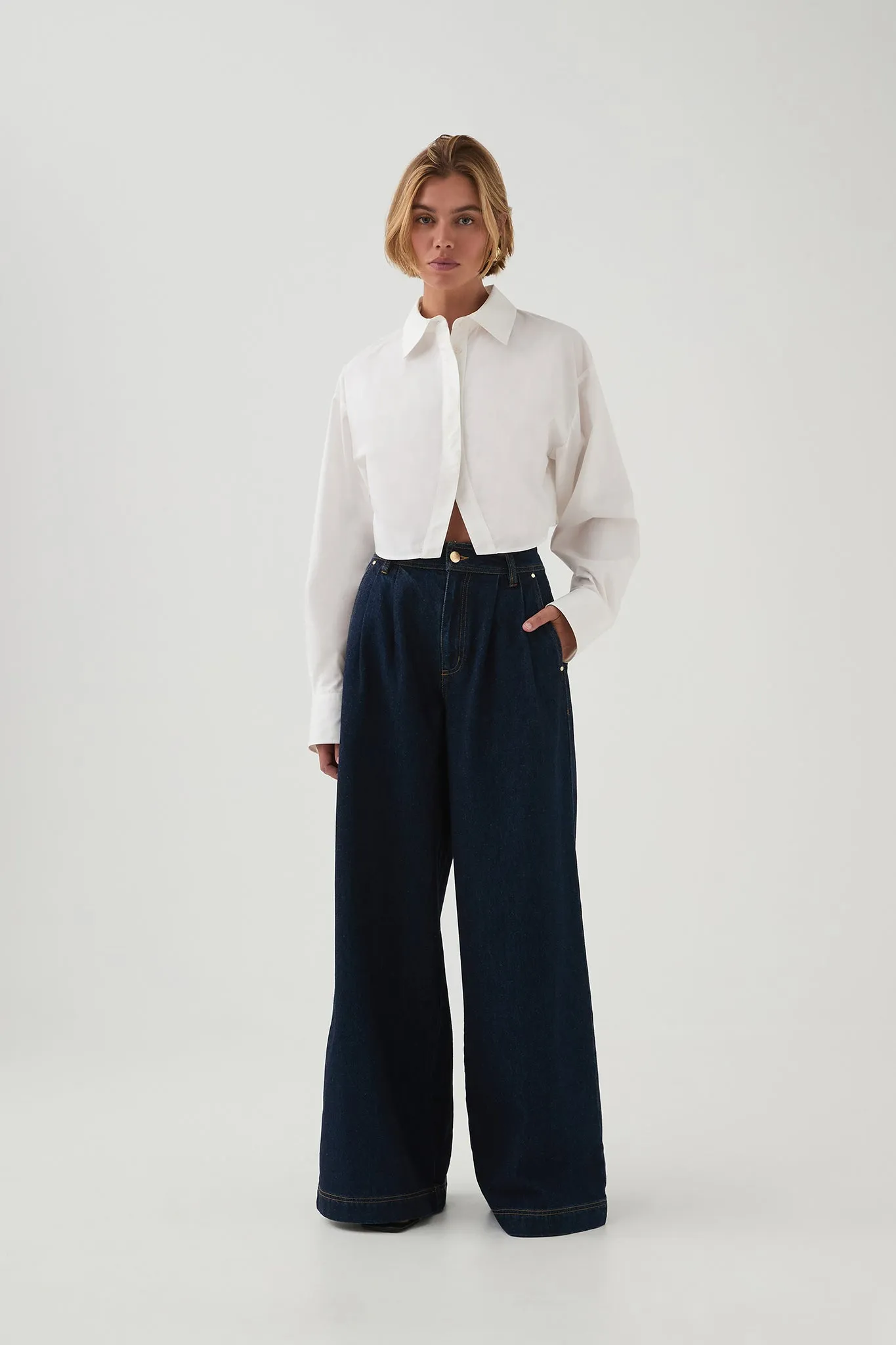 Havana Cropped Shirt